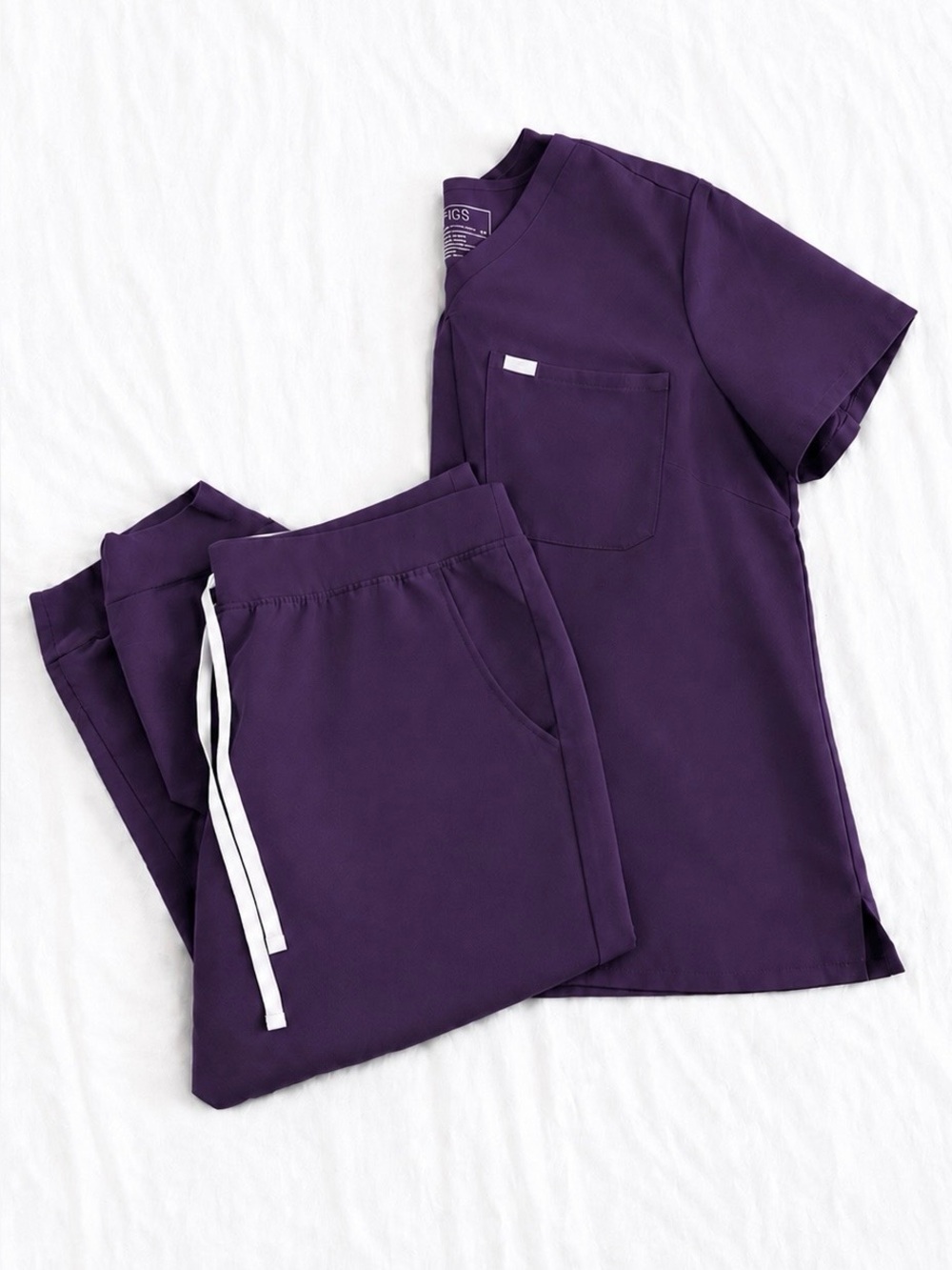 Purple V-Neck Medical Scrub - Figs